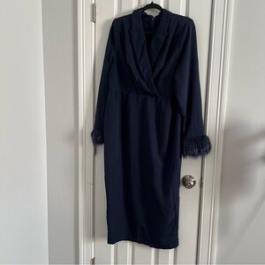 SHEIN Navy Curve Dress